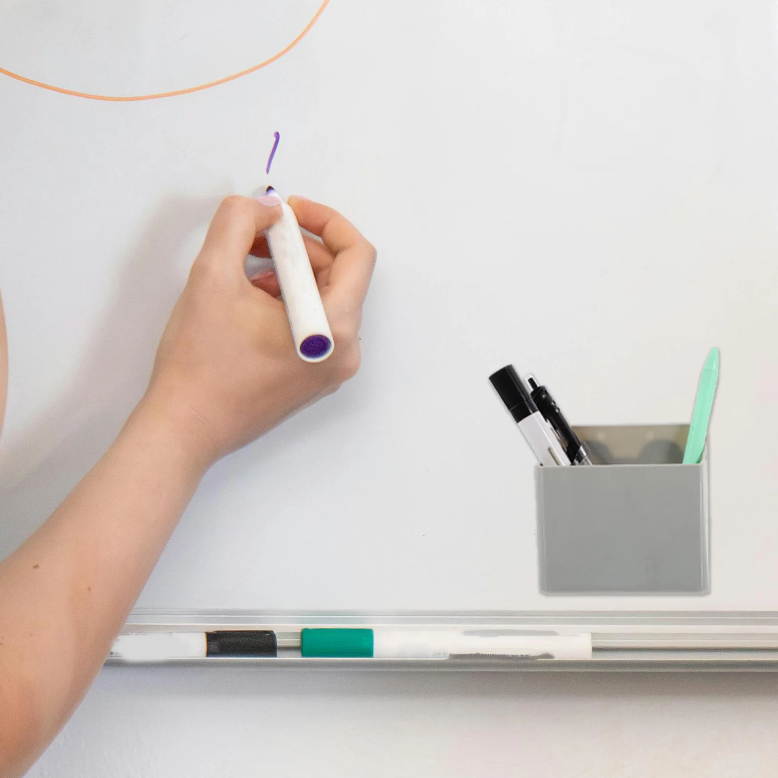 Boîte pour tableau blanc, porte-crayon, stylo à ventouse, marqueurs, porte-crayons, porte-gomme pour bureau à domicile, nouveau, 2025, 2 pièces