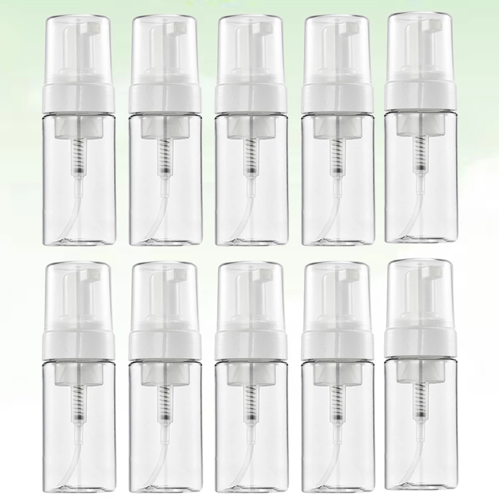 

10 Pcs Foam Bottle Makeup Pump Dispenser Spray Bottles Clear Foaming Empty Vacuum