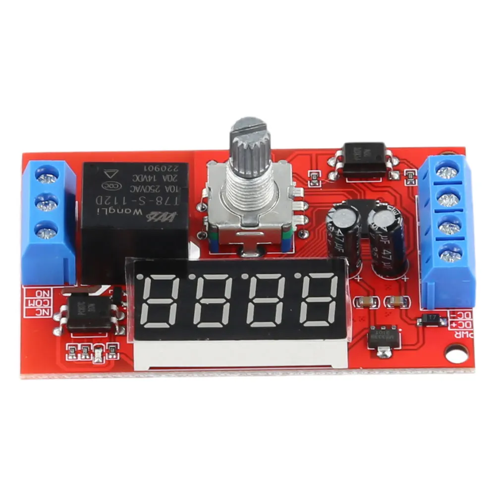 Timer Delay Trigger Switch DC5V/12V/24V Time-Delayed Trigger Timing Switch Relays Board Adjustable for Motor Control