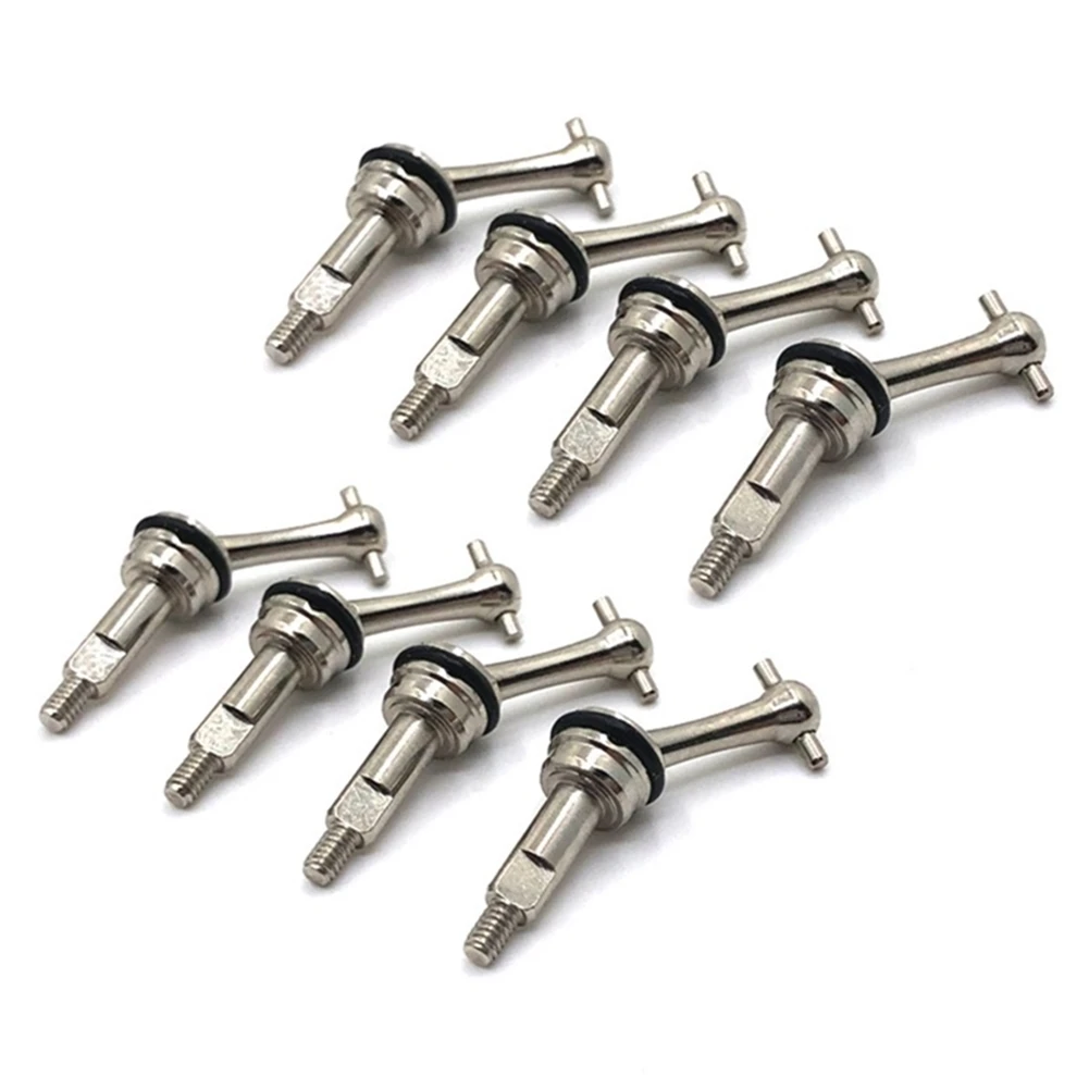 Arbre d'entraînement étendu en métal A95Q-8Pcs, Joint universel CVD 27Mm pour Wltoys 284131 K969 K989 K999 P929 1/28 RC, pièces de mise à niveau de voiture
