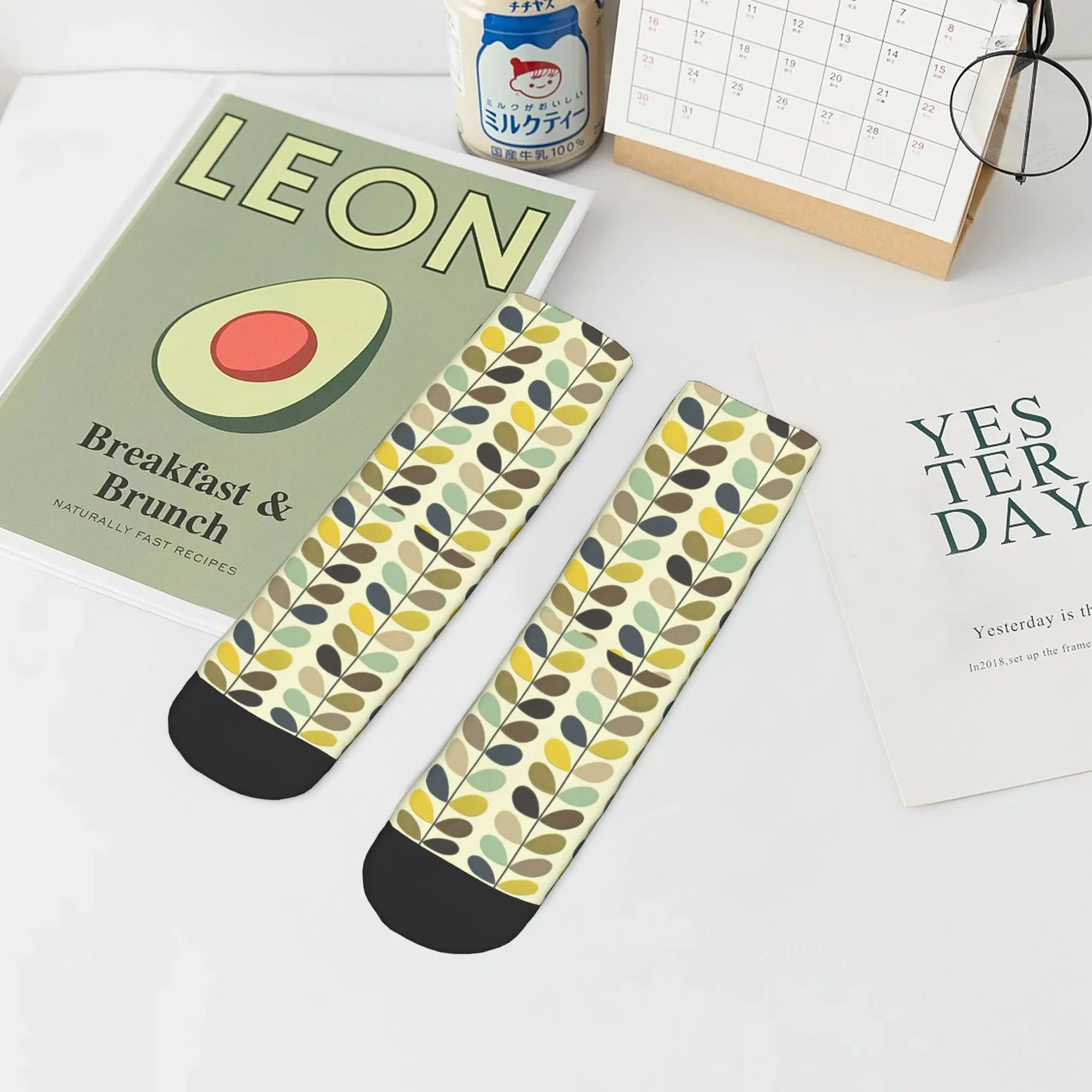 All Seasons orla kiely multistem Socks Harajuku Sweat Absorbing Crew Socks Casual Stockings for Men Women Gifts