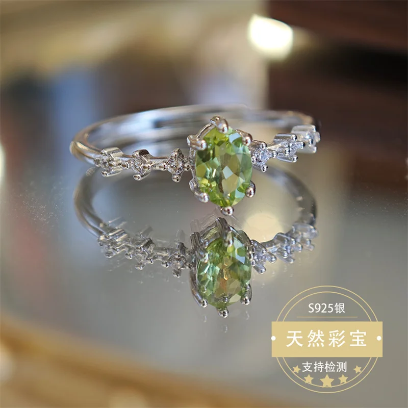 925 Silver Natural Gemstone Index Finger Ring Snake Shape Resizable Size Genuine Real Amethyst Citrine Peridot