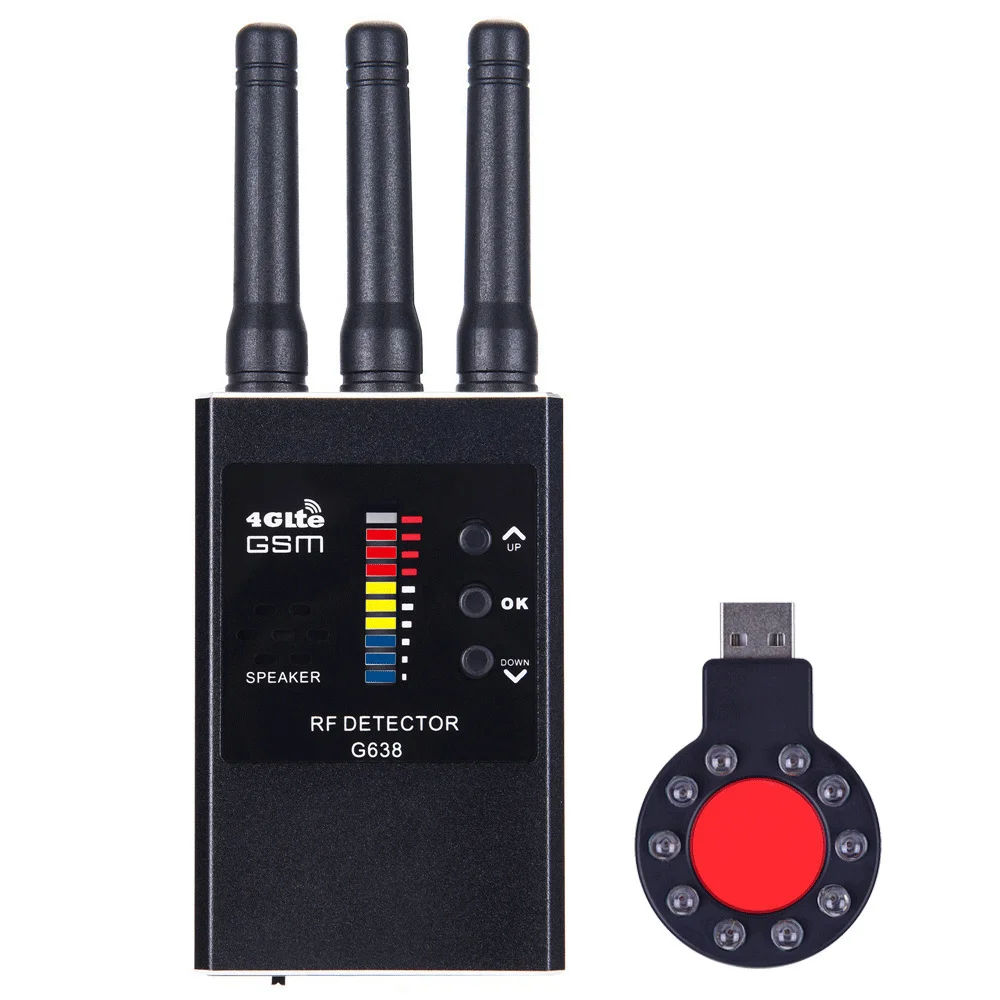 EOQO Anti Spy Wireless RF Signal Detector Bug GSM GPS Tracker telecamera nascosta dispositivo di intercettazione versione professionale militare