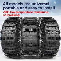New Snow Chain Tyre Chain 10/1PCS Urethane Set Wheel Ties Belts Car Tires Chains Winter Anti-Slip Chain Anti Skid Snow Emergency