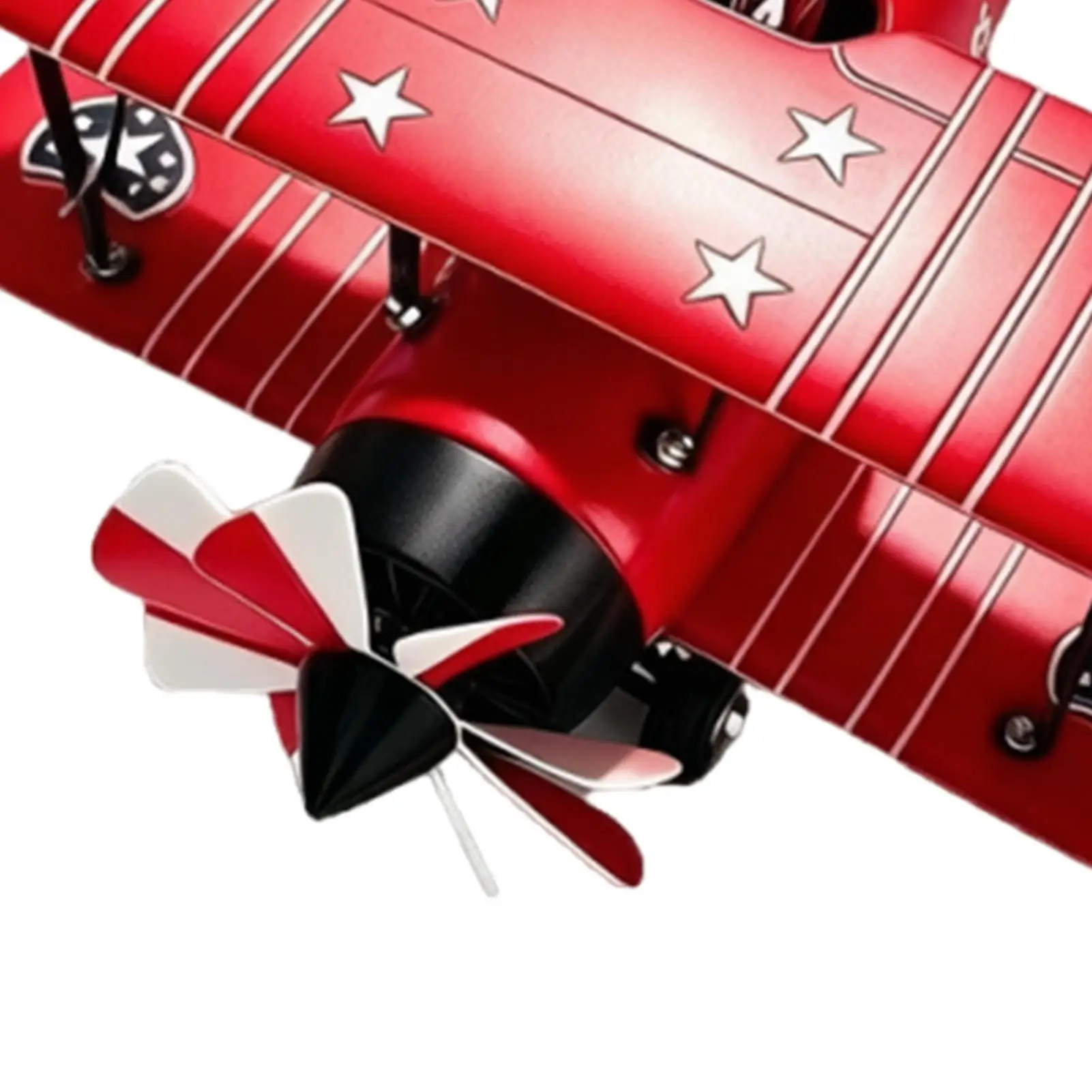 Outdoor Biplane Wind Spinners Metal Airplane Motion Wind Art Sculpture Decor For Front Yard Porch Lawn Flower Bed Holiday - view 4