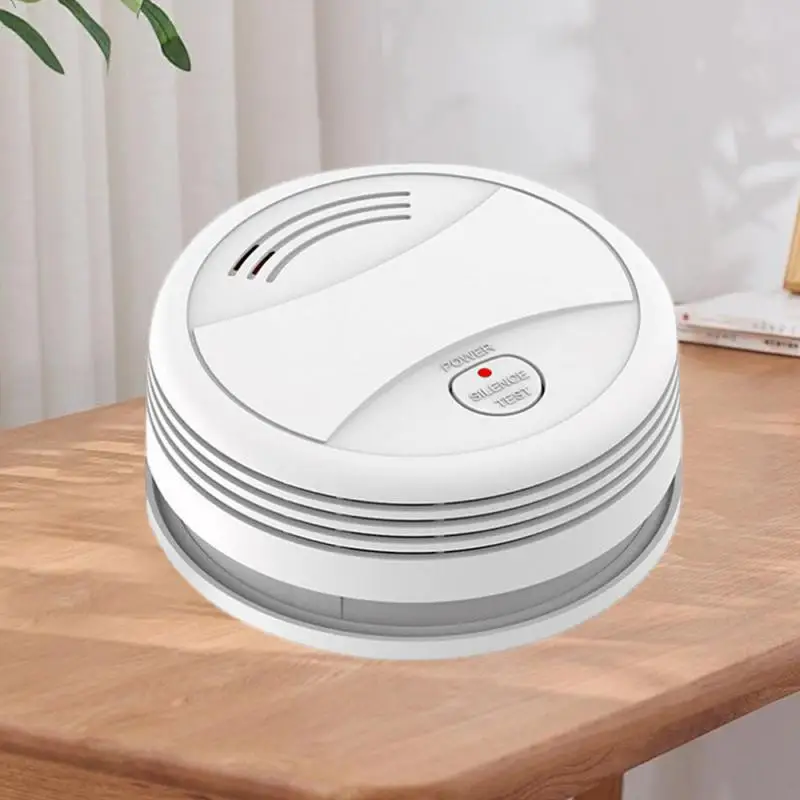 Tuya-Detector de humo con Wifi para el hogar, Detector de humo con Sensor de 80DB, protección contra incendios, alarma de seguridad para la escuela