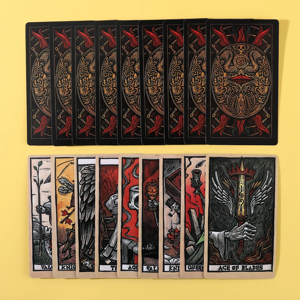 Originele Tarot -78 Oracle Bone Inscriptions Tarot Cards - Complete illustraties en gidsinstructies,'s werelds originele de