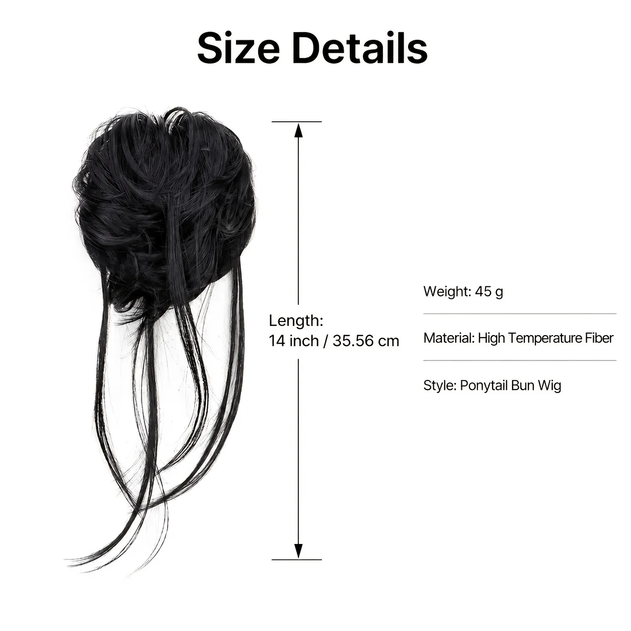 Synthetic Elastic Messy Bun Hairpieces Curly Scrunchie Black Blonde Brown Chignon Band Updo Donut For Women Natural Fake Hair