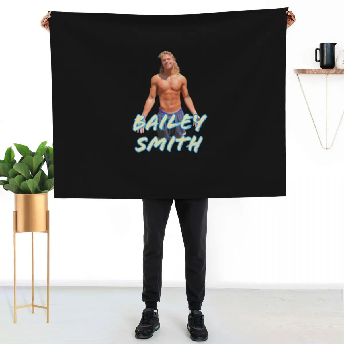 

Bailey Smith Throw Blanket Foldable Soft Warm Blanket for Outdoor Use
