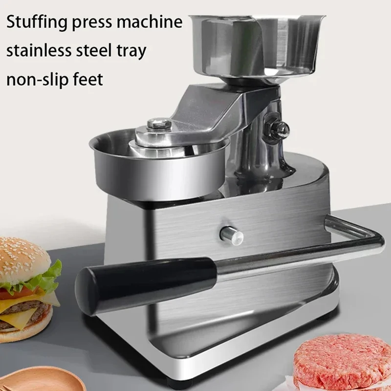 10/ 13/15cm Manual Hamburger Press Burger Forming Machine Round Meat Shaping Aluminum Machine Forming Burger Patty Heavy Duty