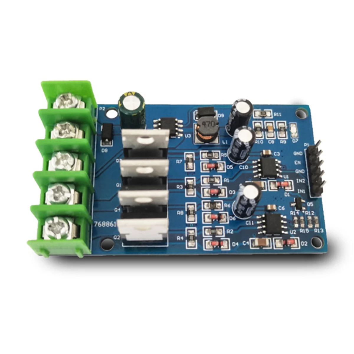 Efficient H-Bridge Motor Driver Nmos with Emergency Brake 5-30V Motor Module