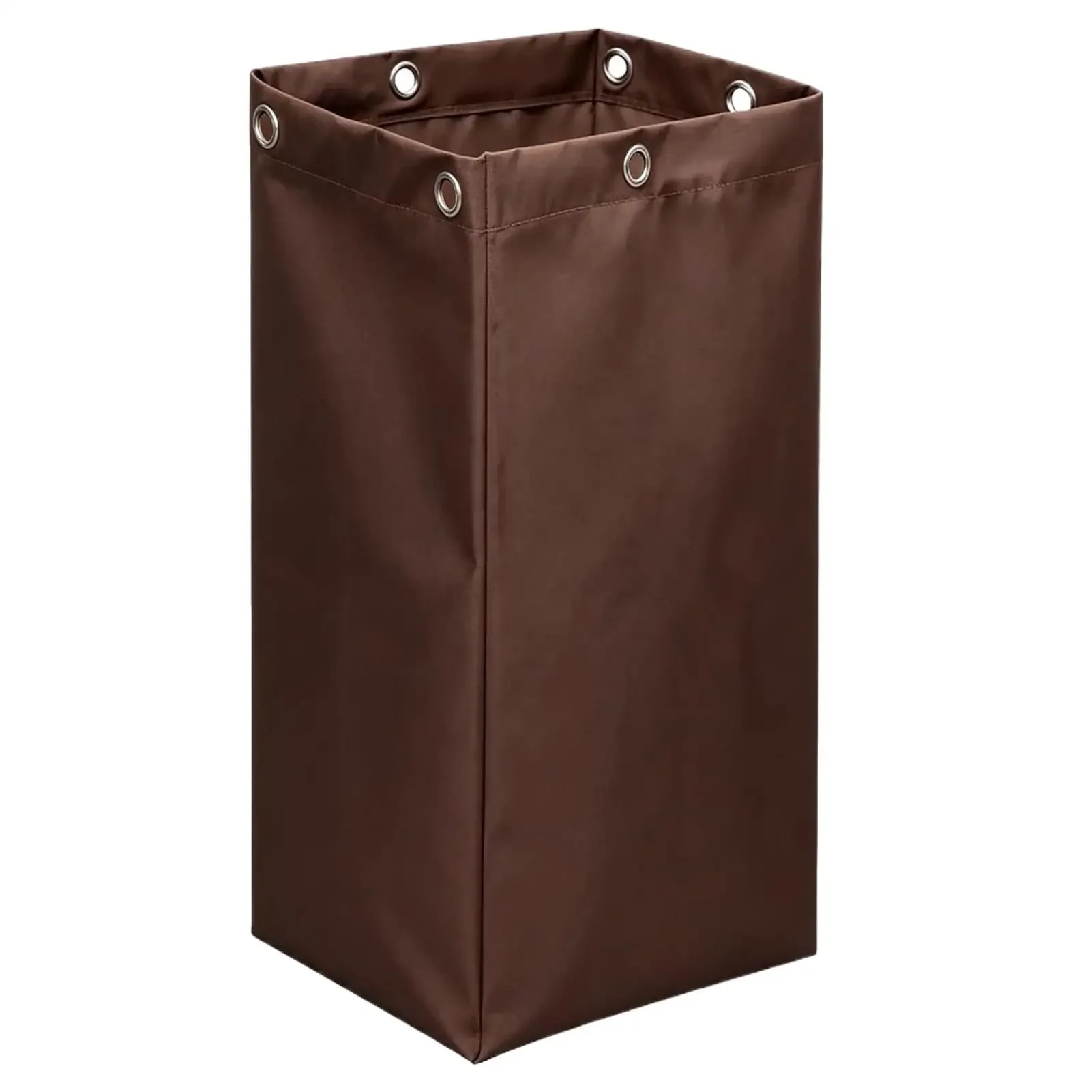 Trash Cart Bag 23 Gallons Trash Pouch Parts With 6 Brass Grommets Cleaning Cart Attachment For Hotel Home Indoor Outdoor