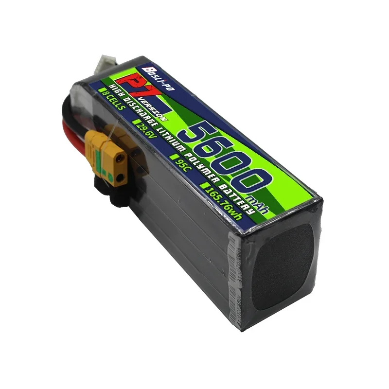 Atualize a bateria LiPo de 29,6 V 5600mAh 95C 8S para helicóptero RC Quadcopter FPV Racing Parts s