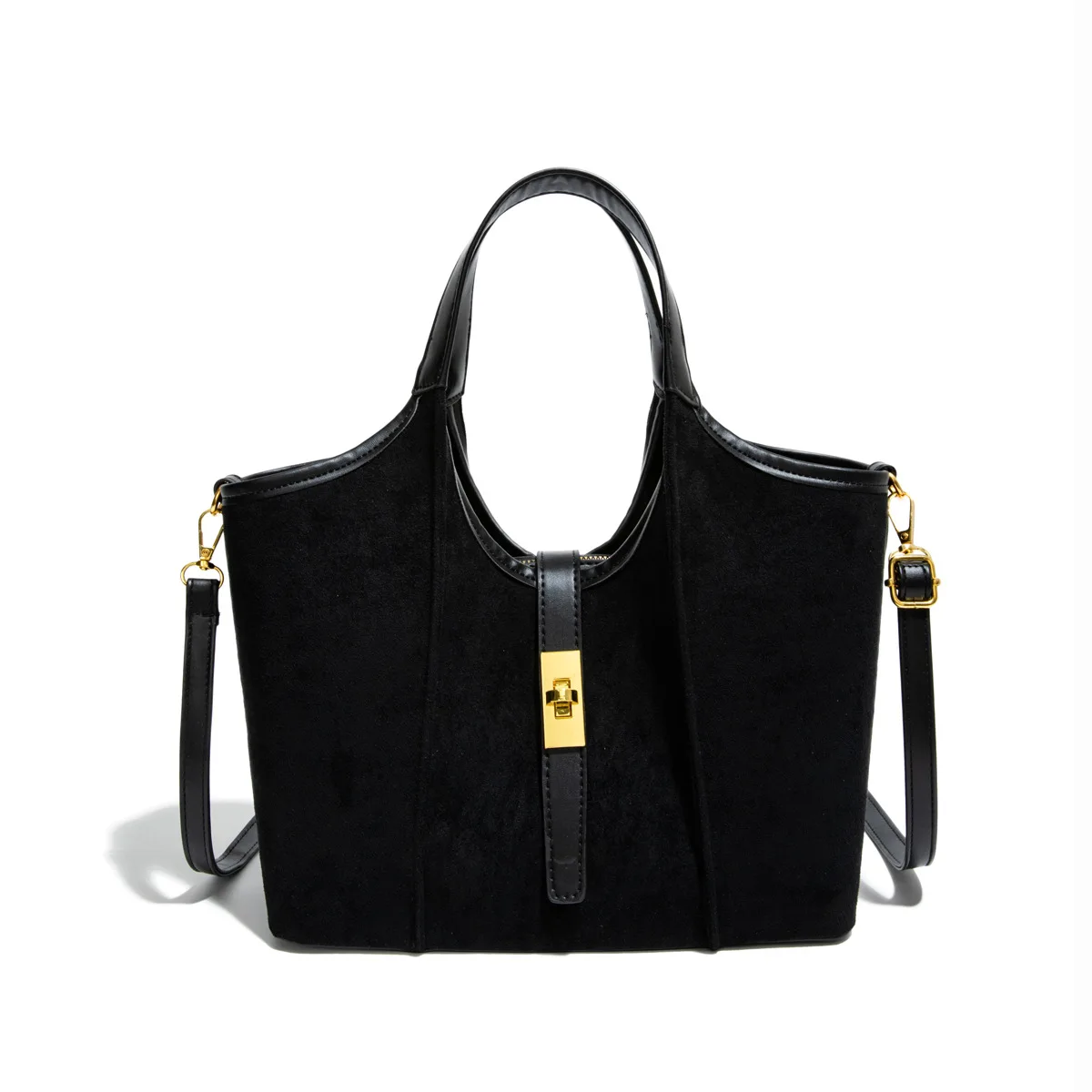 

2025 Color Block Tote Bag, Spacious Top Handle Purse for Women, Niche Shoulder Crossbody, Minimalist Day to Night Bag, Textured