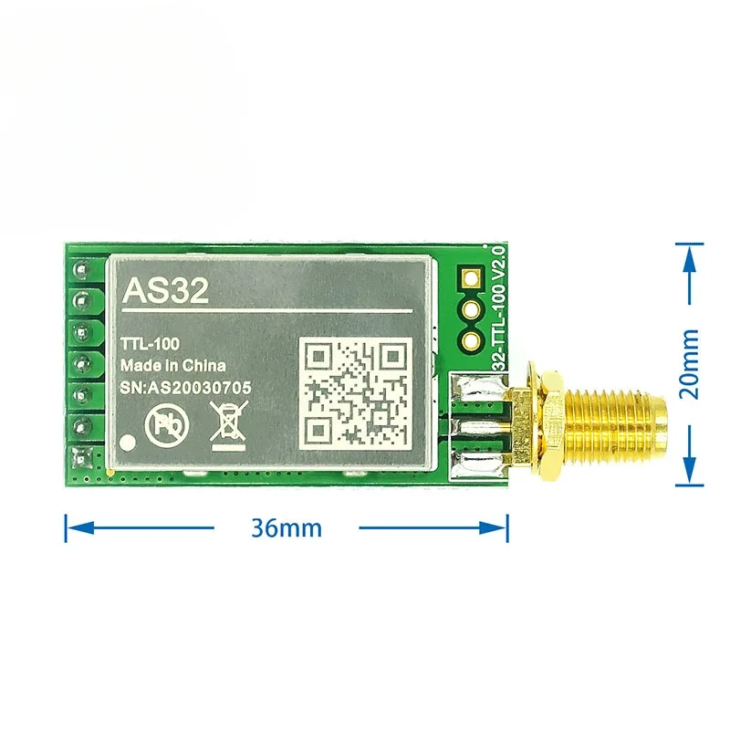 SX1278/SX1276 Wireless Module 433MHz Wireless Serial Port LORA Spread Spectrum 3000m UART Interface