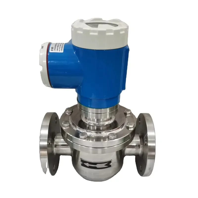 

High Viscosity Oval Gear Flow Meter Positive Displacement Stainless Steel Crude Bitumen Heavy Oil Flowmeter