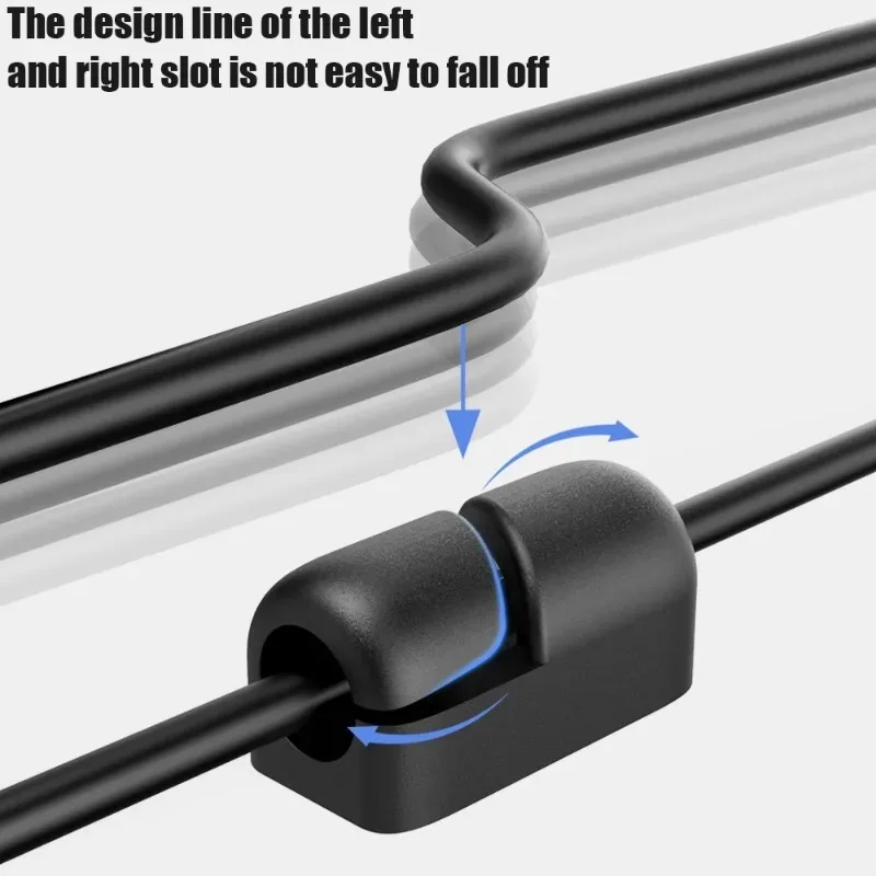 케이블 클립 자체 접착 케이블 정리함, USB 충전 케이블, 헤드폰 키보드 마우스 와이어 데스크 보관 관리, 10 개, 1 개