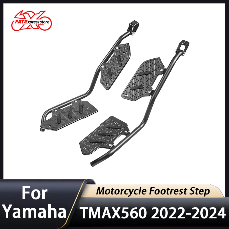 

For Yamaha T-MAX TMAX 560 2022-2024 Footrest Step Lower Crash Bar Engine Guard Motorcycle Footrest Extension