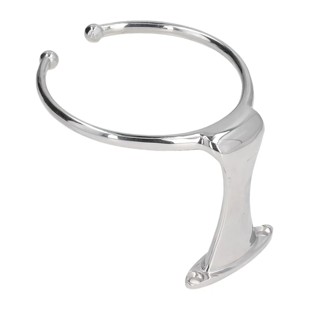 Easy to Install 316 Stainless Steel Boat Ring Drink Holder Rustproof & Durable Marine Cup Holder Yacht Drink Holder Marine Use