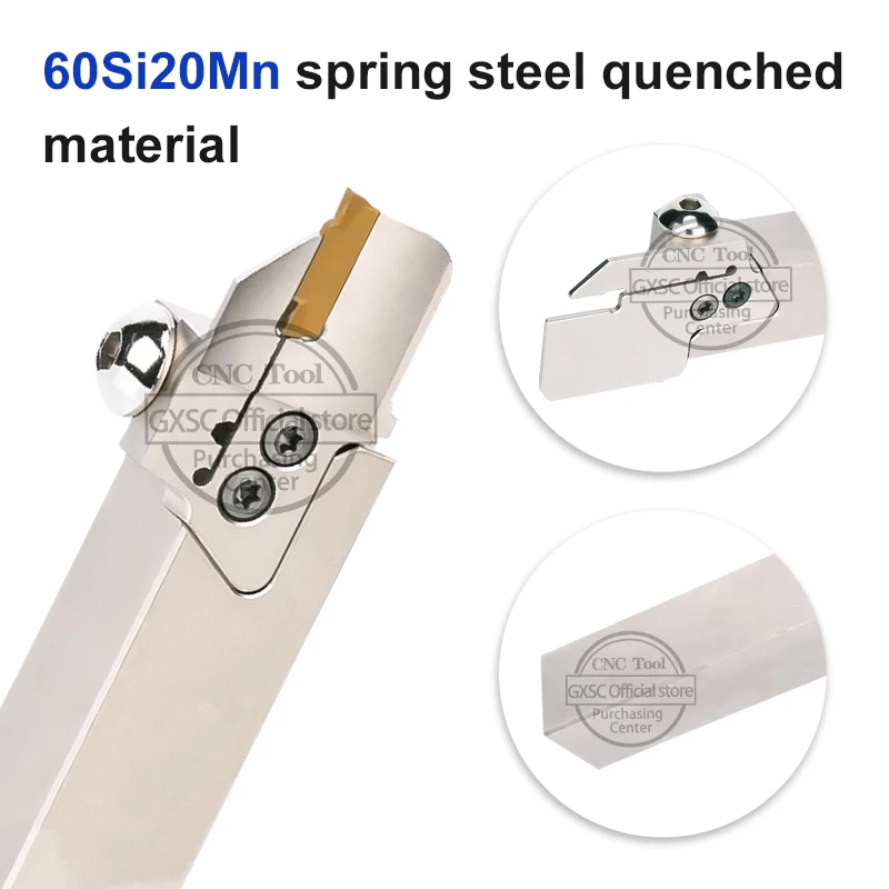 AFQCL/R1616 2020 2525 3232 Combination-Type Grooving Tool Holder Interchangeable Blades Head MGMN Numerical Control Lathe Tools
