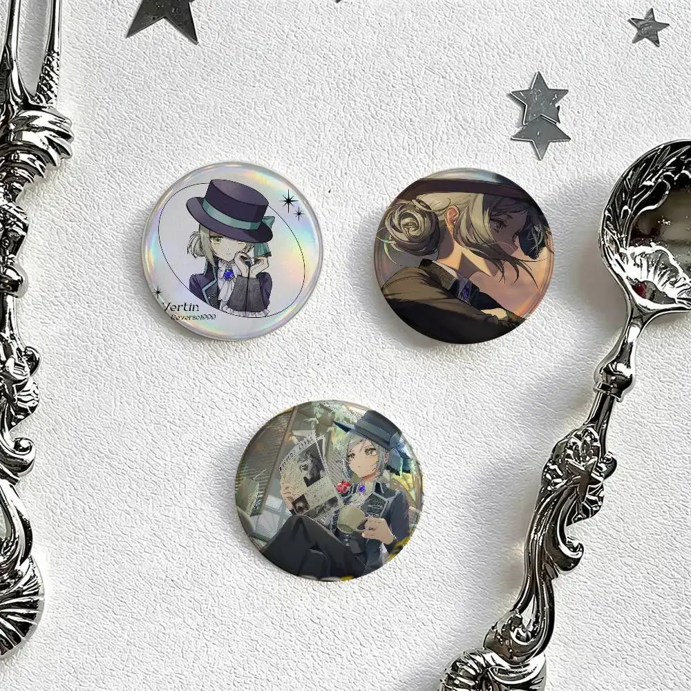 Vertin Reverse 1999 Game Figure  Button Pins Cute Manhwa Coin Brooch DIY Backpack Clothing Decor Badge Jewelry Accessories Gifts