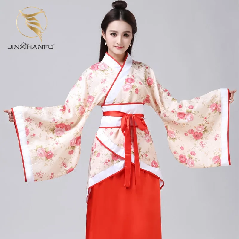 

Chinese Traditional Clothes Hanfu Dress Fairy Cosplay Long Sleeves Loose Princess Wear