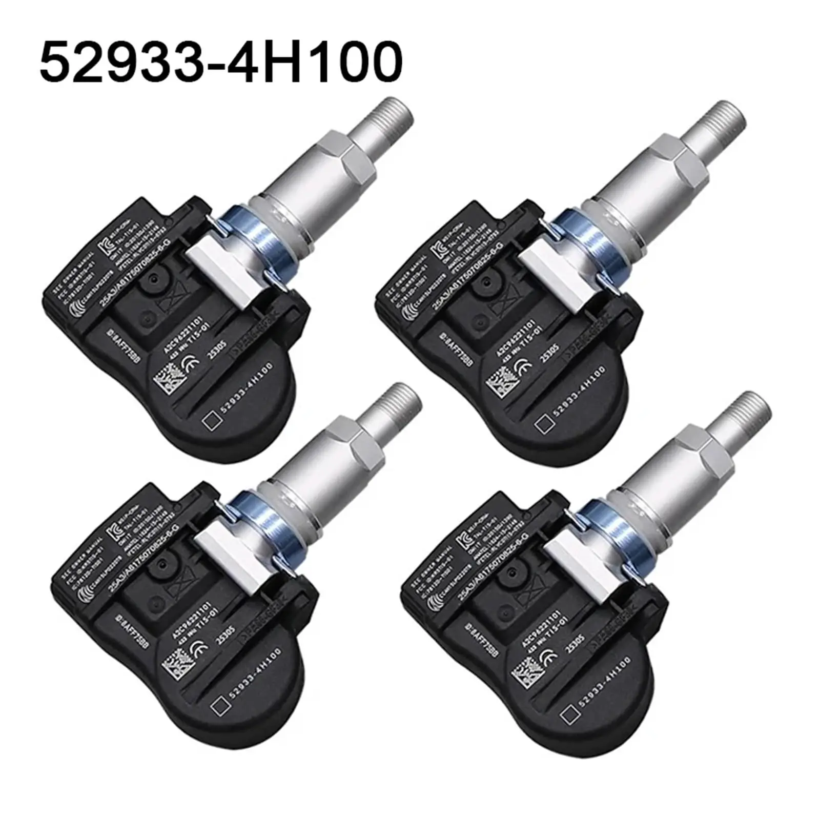 

4 шт. 52933-4H100 TPMS 433 МГц контактный датчик системы контроля давления для Kia K2700 [PU] Hyundai I800 [TQ] 2014 2015 2016 2017 2018