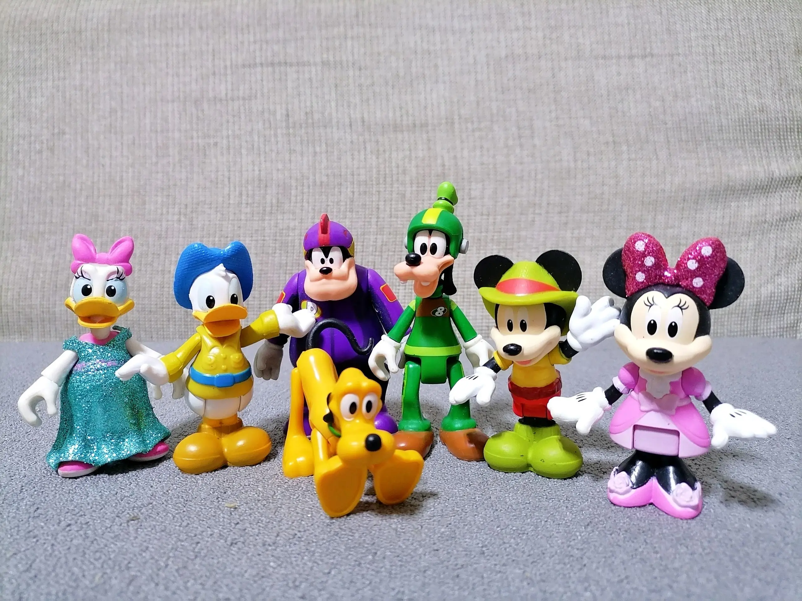 Originale Disney Mickey Mouse Minnie Donald Duck Daisy Goofy Action Figures Cake Toppers Collection toys