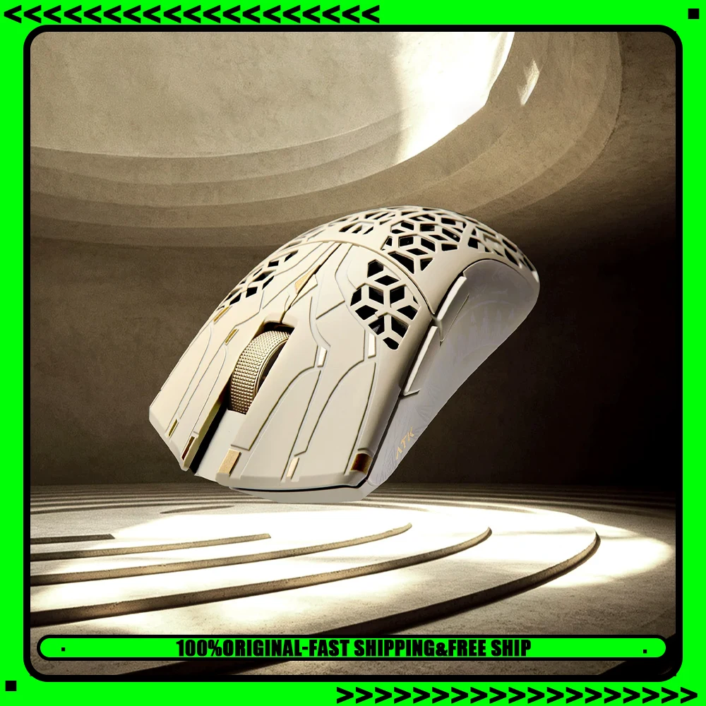 ATK Blazing Sky Phantom Mouse Hollow Carbon Fiber Composite Mouse Duo Mode Wireless Gaming Mice 8000Hz,PAW3955,Nordic54LM20