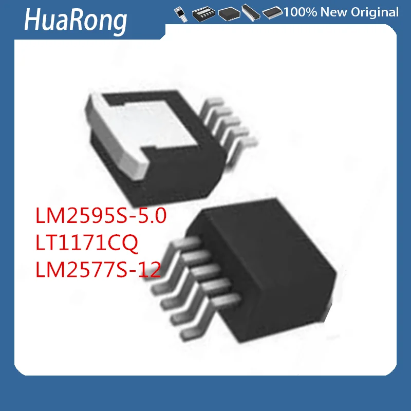 10Pcs/Lot    LM2595S-5.0   LM2595S   LT1171CQ   LT1171IQ   LT1171     LM2577S-12     TO-263-5