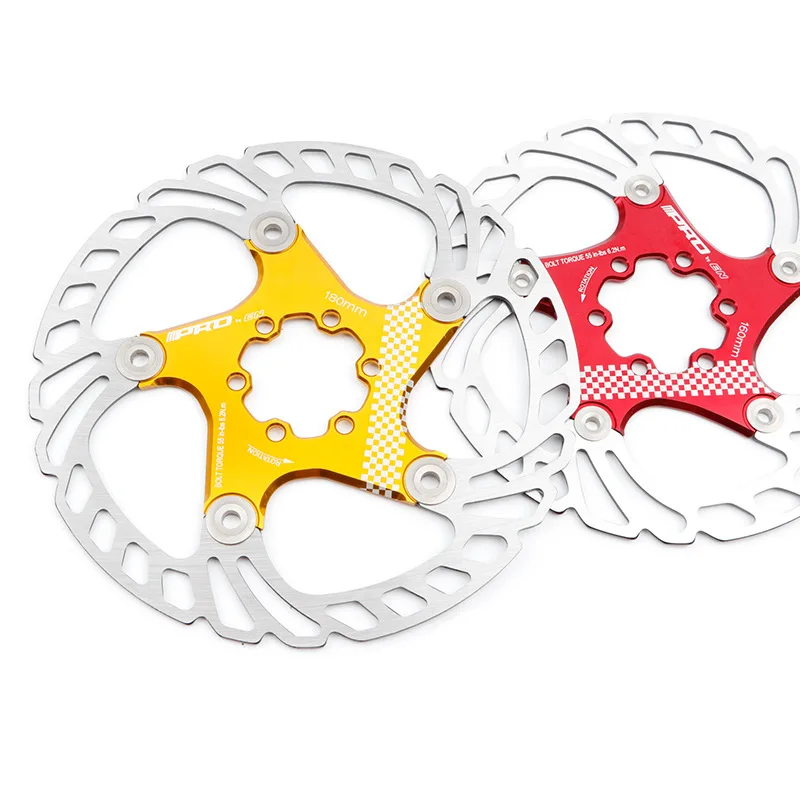 IIIPRO Bicycle 140 160 180 203mm Disc Brake Rotor Floating Thickening Anodized Quick Cooling Ultra-light Disc New