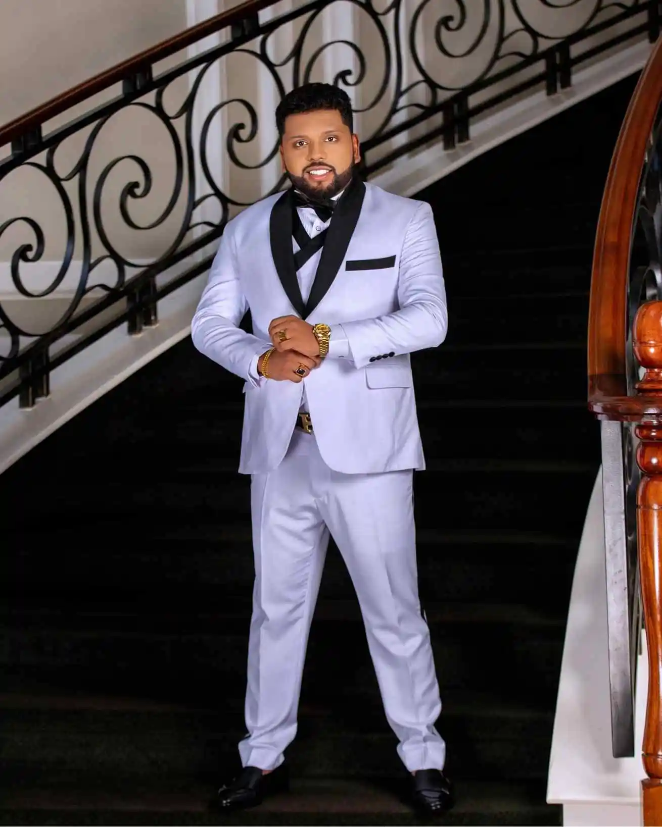 Esmoquin de boda para hombre de 3 piezas, chal de talla grande con solapa, pantalones para fiesta de cumpleaños y novio, trajes personalizados