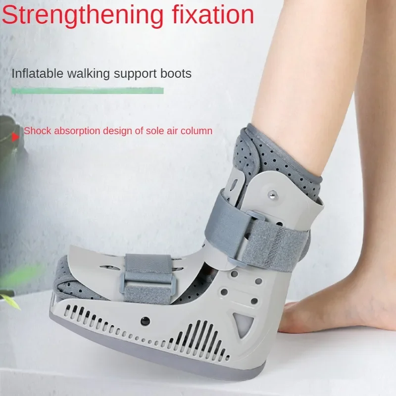 PP Ankle Support - Vibration Reduction Ankle Fixator, Pneumatic Cushion Walking Aid, Slip-Resistant Ankle Gear