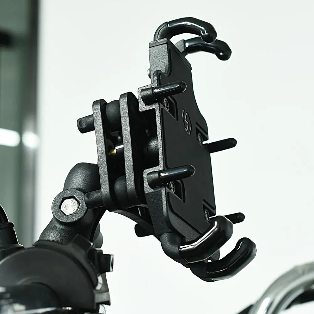 Motorcycle Phone Holder Shock Absorber Motorcycle Mobile Phone Stand Motorcycle Bike Handlebars Mobile Support