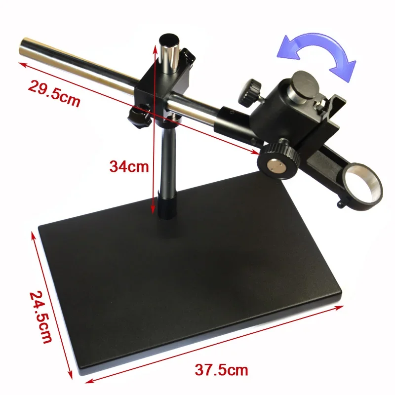 14MP HDMI-Compatible HD USB Digital Video Microscope Camera Set Big Boom Stand Universal Bracket 180X C-MOUNT Lens 144 LED Light