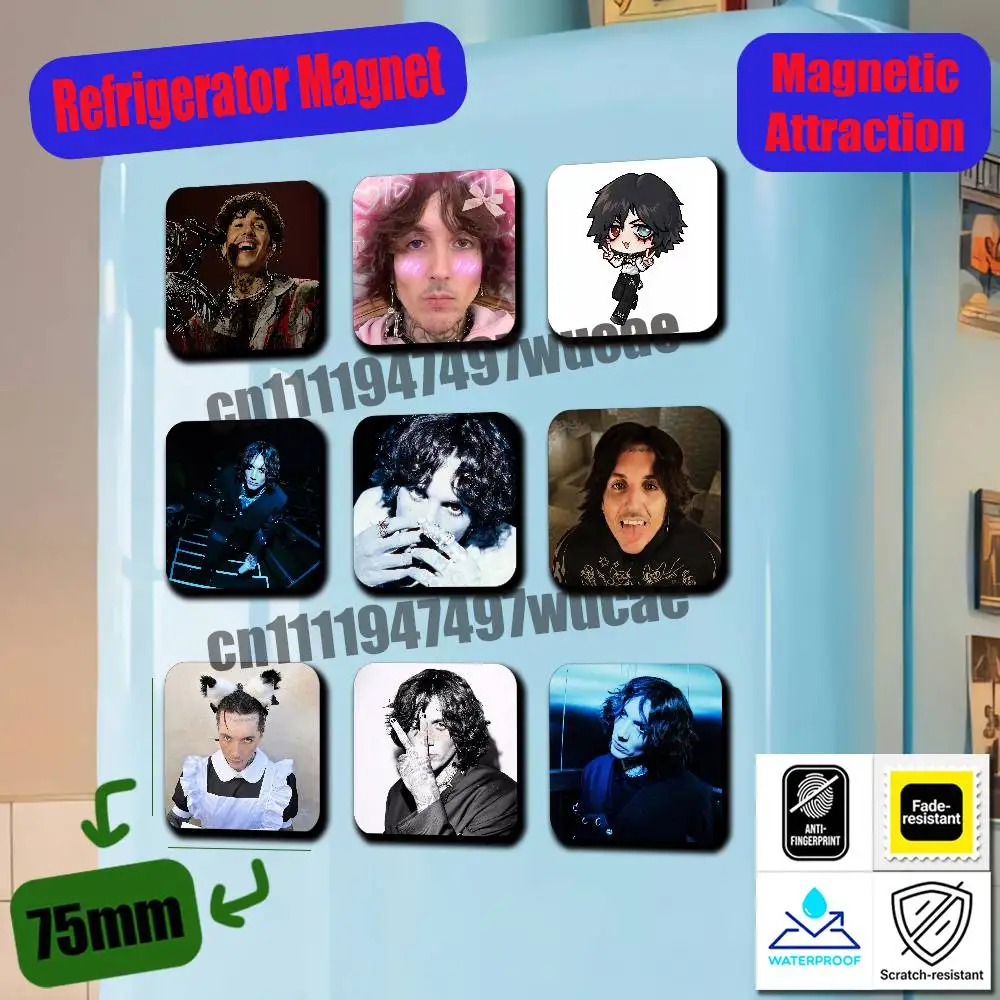 For Oli Oliver Scott S-Sykes Refrigerator Magnets Metal Cabinet Custom Fridge Freezer Magnetic Cards Cover