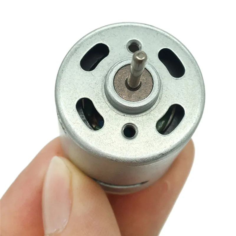 1Pc 12V DC 6000RPM Torque Magnetic Mini Electric Micro Motor For DIY Toys Cars for electronic game machine, electronic toys,etc.