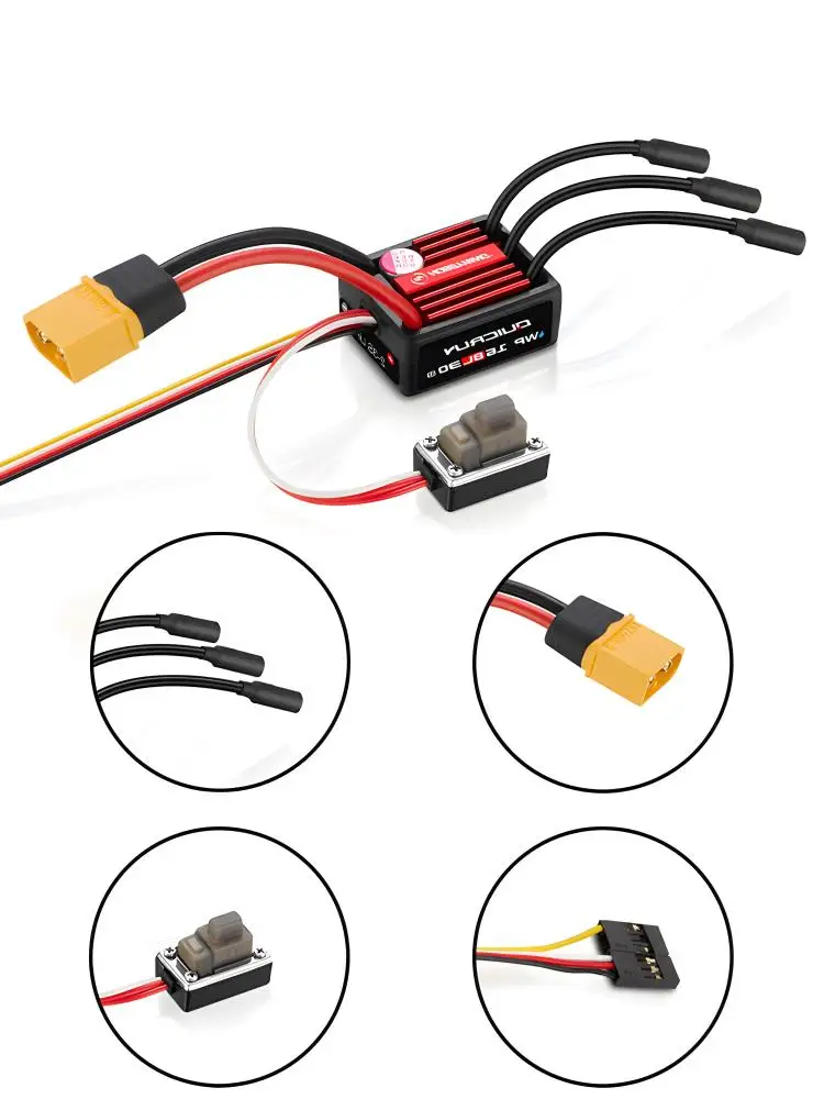 NEW Hobbywing Brushless ESC QuicRun WP 16BL30 G2 IP67 Sensorless ESC For 1:16 1:18 On-Road Off-Road Short Course Monster Truck
