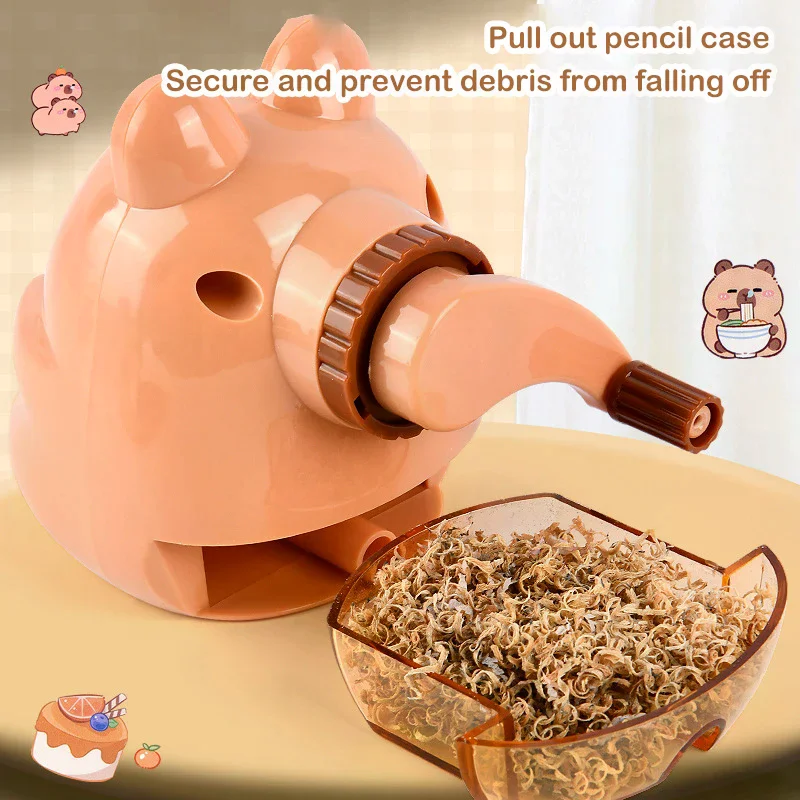 

Новая милая механическая точилка для карандашей в виде капибары, автоматическая подача карандаша, школьные и офисные принадлежности, канцелярские товары