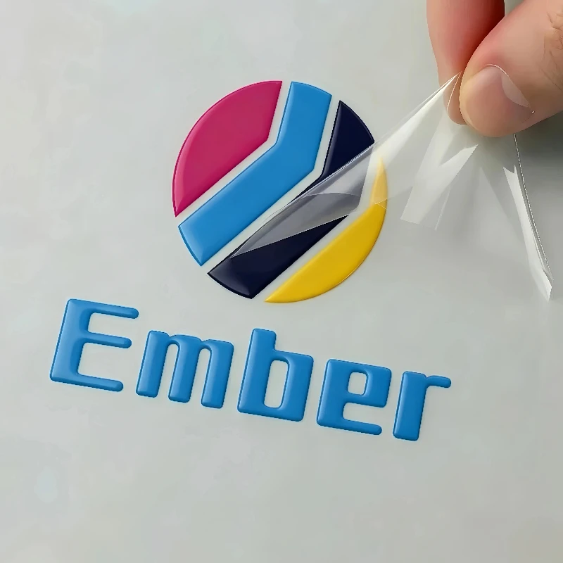 

50pcs Stickers Personalized Custom Stickers Logo Transfer Sticker 3D UV DTF Wedding Labels Company Name Waterproof Car Bottle