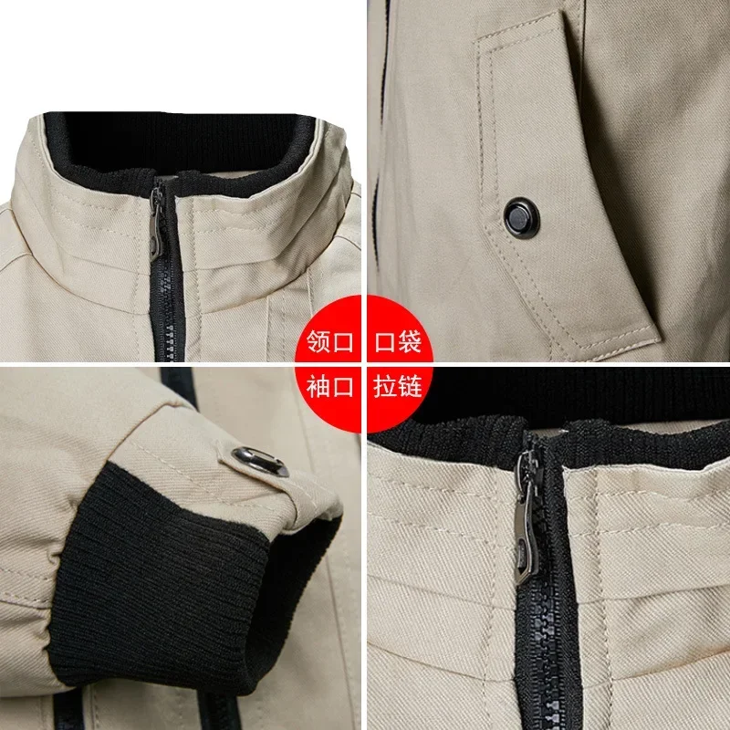 Chaqueta cortavientos ajustada para hombre, abrigos militares de béisbol, prendas de vestir masculinas, chaquetas de carga Bomber, ropa informal de otoño