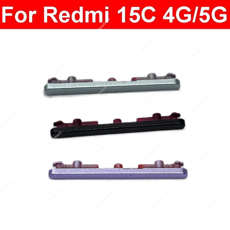

Для Xiaomi Redmi 15C 4G 5G Кнопка регулировки громкости Боковая кнопка переключения Ключ Боковая кнопка Гибкий кабель Запасные части