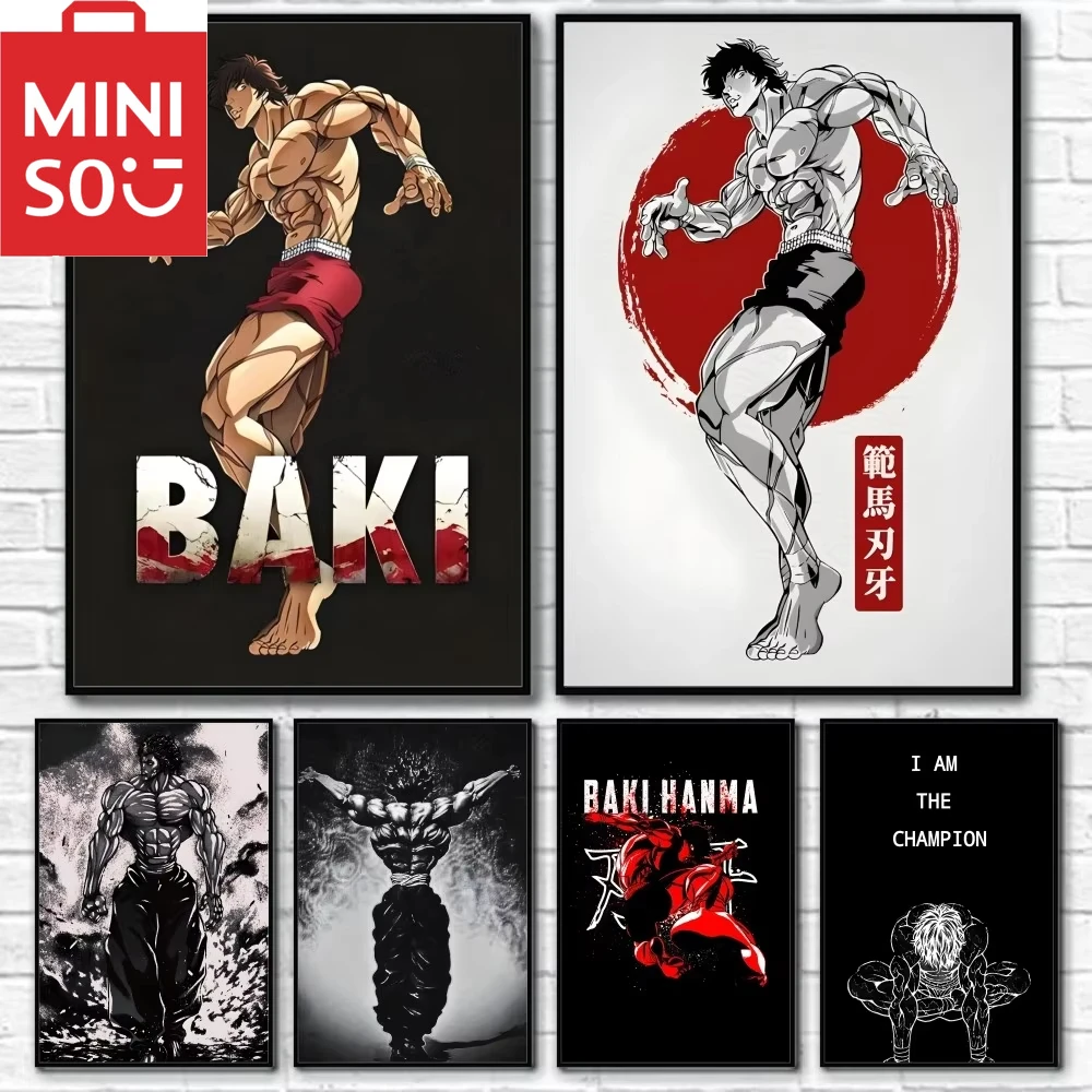 

MINISO картина маслом по номерам Muscle Men аниме B-Baki The G-Grappler DIY номер рисунок холст картины по номерам домашний декор