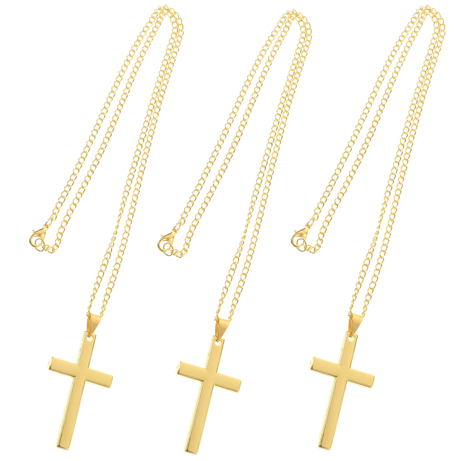 

3 Pcs Necklaces for Teen Girls Chain Men Jewelry Accessories Women