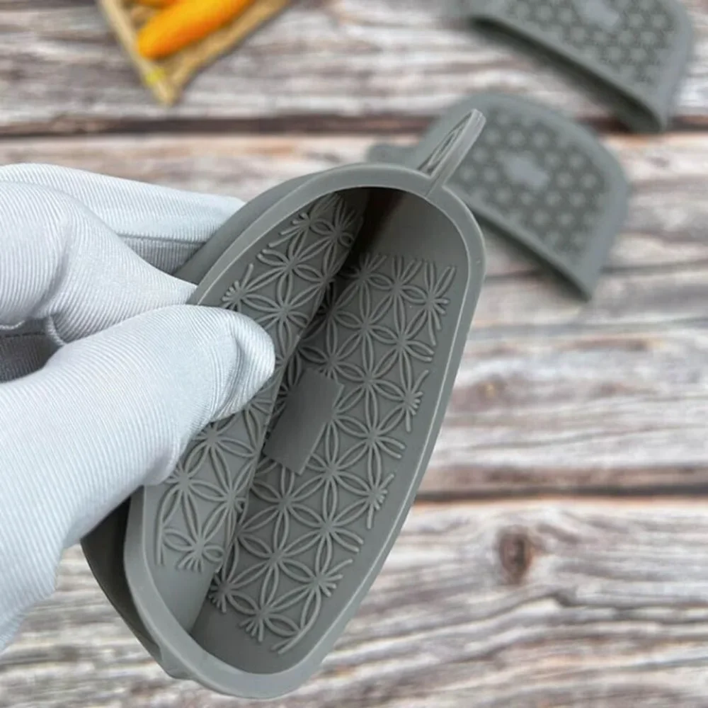 Verdickte Silikon Pan Griff Abdeckung Wärmedämmung Topf Ohr Clip Dampfer Auflauf Pan Griff Halter Nicht-slip Küche Gadgets – Detail 5