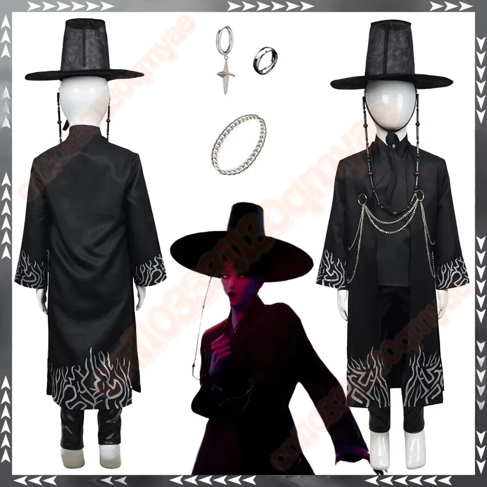 

KPop Saja Boys Jinu Demon Hunter Teen Cosplay Costume Singing Fantasy Outfit Disguise Movie Inspired for Ages 6-14
