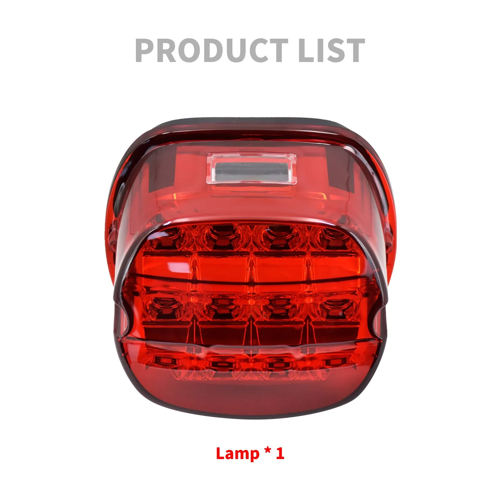 Motorcycle Red LED Brake Tail Light Rear Lamp For Harley Dyna Fat Boy Sportster XL Touring Road King Street Glide FLHR FLHX view 5