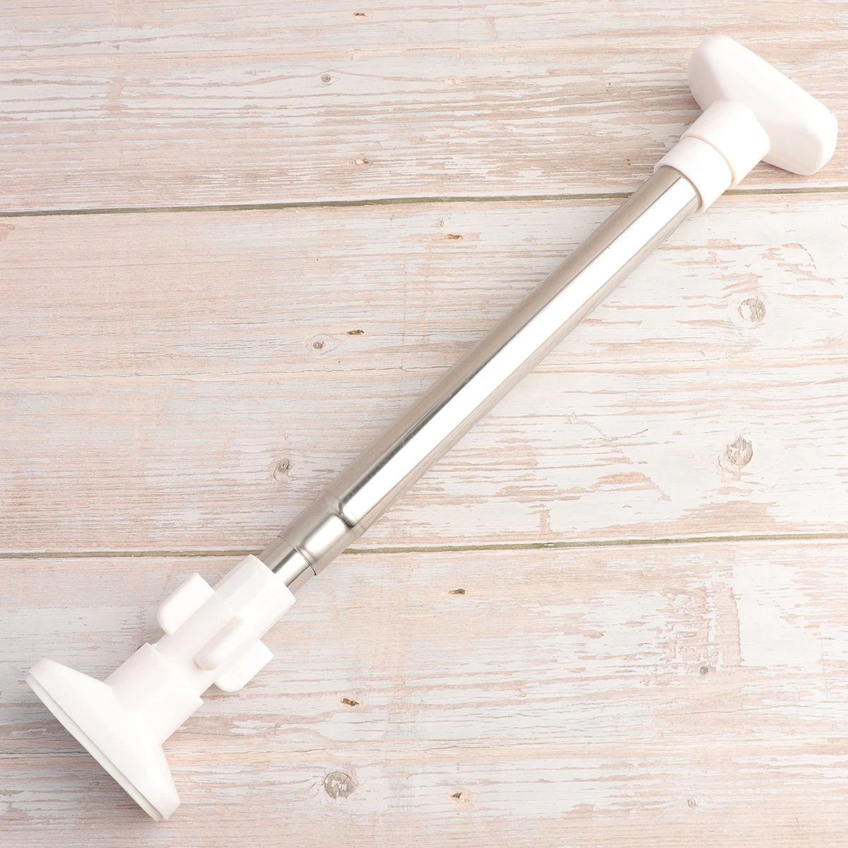 

Stainless Steel Retractable Clothesline Rod Curtain Pole Adjustable Windproof Multipurpose Use for Home