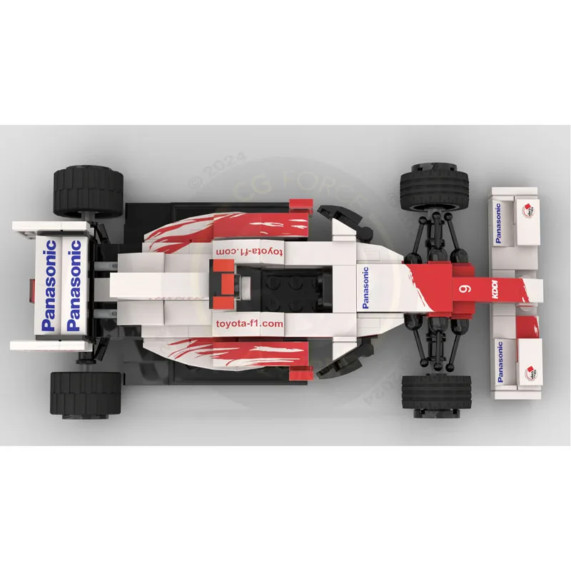 

MOC-131343 New Classic F1 Formula TF109 Racing Car Building Block Model, 243 Parts, Birthday Gift Toy for Boys and Children