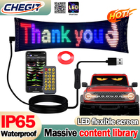 2025 NEW LED DIY Matrix Pixel Panel Led Display Truck Eye Car Sign Animation Bluetooth App Control Programmable Flexible Screen